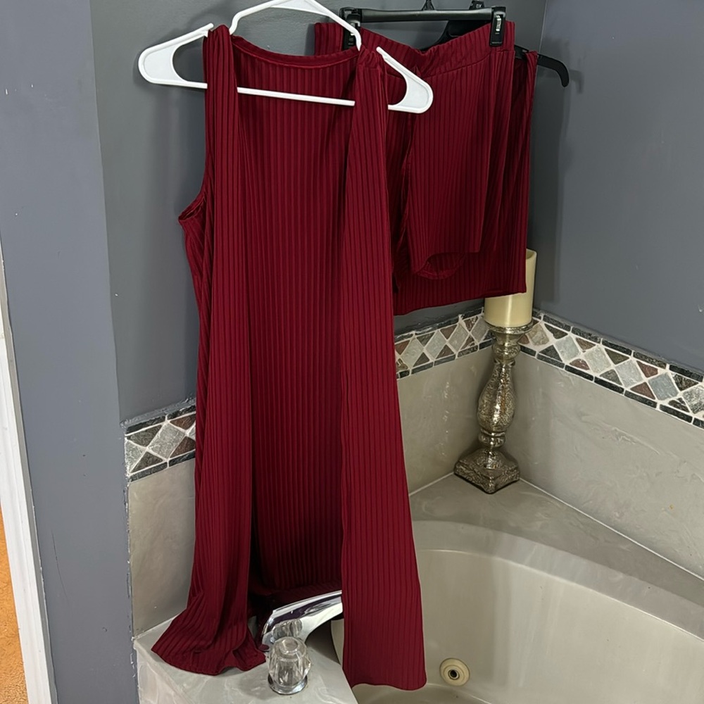 Burgundy Three piece set